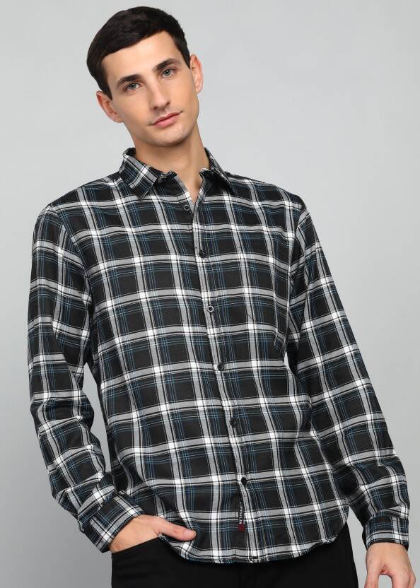 Men Regular Fit Checkered Casual Shirt