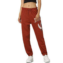 Only Women's Regular Track Pants (143656401-Roasted Russet_Roasted S) Brown