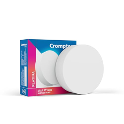 Crompton Platina Star Stylus Surface Panel 18W LED Round (Pack of 1, Natural White)