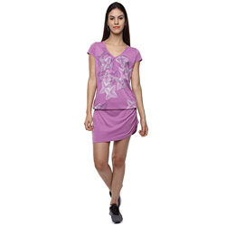 Puma Women's Polycotton Knee-Length Dress (54833202_Purple_L)