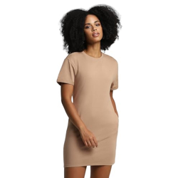 Forever 21-WOMEN-Solid-T-Shirt-Dresses-F20060258901-Brown-M