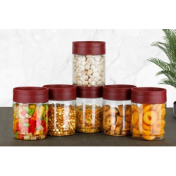 HomeWiz 1000ml Airtight Kitchen Storage Container Set (Set of 6) | 6 x 1000 ML | BPA-Free, Durable Plastic for Dry Food, Pulses, and Spices | Stackable, Shatterproof & Space-Saving Design