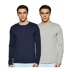 Amazon Brand - Symbol Men's Solid Regular T-Shirt (SS19TSHNPO2-6_Multicolor3 S)