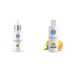 The Moms Co. Natural Vita Rich Face Serum (30 ml). Natural Daily Vitamin C Face Toner| Alcohol-free l Tighten Pore l Even-Tone-Hydrate Skin (25 ml)