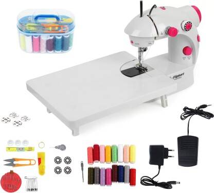 Flipkart SmartBuy Portable Mini Sewing Machine with Extension Table And Sewing Kit, Dual Speed Electric Sewing Machine( Built-in Stitches 1)