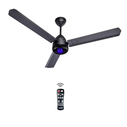 Candes Majestic BLDC LED Ceiling Fan 1200mm / 48 inch | BEE 5 Star Rated, Upto 65% Energy Saving, High Air Delivery & High Speed Ceiling Fans for Home | 2+1 Years Warranty (Black)