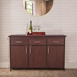 HomeTown Albert Cabinet (Cherry Brown, 3 Door Cabinet)