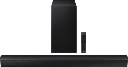 SAMSUNG HW-B650D/XL 3.1 Ch with Dolby Audio / DTS Virtual:X, Center Speaker, Subwoofer 370 W Bluetooth Soundbar(Black, 3.1.2 Channel)