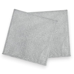 GLUN Non-Scratch Wire Dish Cleaning Towel, 8x8 Inch Multipurpose Wire Dishwashing Rags for Wet and Dry Use, Scrubs & Cleans for Dishes, Stove Top and Tiles (Pack of 2)