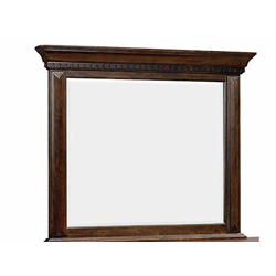 APRODZ Mango Wood Toninh Dresser Decorative Mirror Frame| Wooden Mirror | Brown Finish
