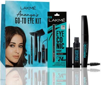 Lakm Ananyas Eyeconic Makeup Kit(Kajal, Liquid Eyeliner, Curling Mascara, 15 g)