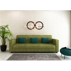 Homecraft Olivon 3 Seater Fabric Sofa Set (Olive Green)