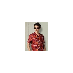 Men Leaf Print Regular Fit Shirt