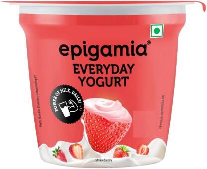 EPIGAMIA Strawberry Flavoured Yogurt Flavored Yogurt Strawberry(75 g)