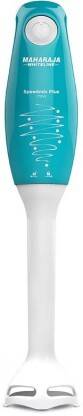 MAHARAJA WHITELINE 175 W Turquoise Blue & White Hand Blender(HB-146)