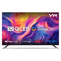 VW 80 cm (32 inches) Pro Series HD Ready Smart QLED Google TV VW32GQ1 (Black)