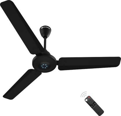 Atomberg Ameza+ Ceiling Fan 5 Star 1200 mm 3 Blade Ceiling Fan(BLDC Motor with Remote | Midnight Black | Pack of 1)