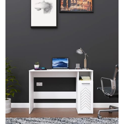 SPYDER CRAFT Viola Engineering Wood Modern Office Desk Study Table Computer Table for Office Work from Home Kids Study Room Workstation with Storage-White Assembley-DIY