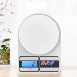 qbpatzwq Digital Kitchen Food Weighing Scale, 10Kg x 1g Capacity, LCD Display, with 2 Batteries, for Healthy Living, Home Baking, Cooking, Fitness & Balanced Diet(Multicolor) PACK OF (1)
