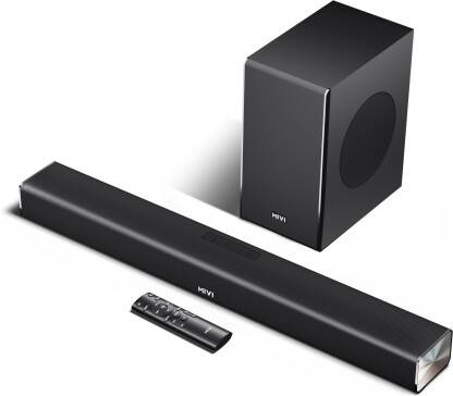 Mivi Fort S250 With wireless Subwoofer,Sound, BT v5.3 250 W Bluetooth Soundbar(Black, 2.1 Channel)