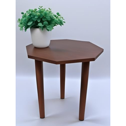 Dime Store Beautiful Antique Wooden Fold-able Side Table/End Table/Plant Stand/Stool Living Room Kids Play Furniture Table Round Room Table (Brown)