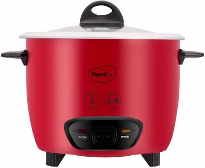 Pigeon 14930 Electric Pressure Cooker(1.8 L, Red)