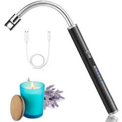 KIDPALACE Usb Plasma Rechargeable Electric Metal Gas Lighter For Kitchen, Pooja Room, Candles, Bbq, Multi Purpose - 360 Degree Flexible & Windproof (Multicolor)