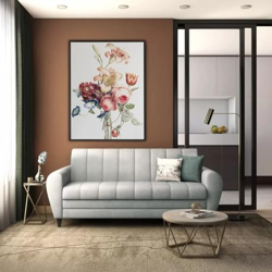 Torque - Bali Premium Fabric 3 Seater Sofa for Living Room (Grey) | Modern 3 Seater Sofa Set Couch with 2 Cushions for Bedroom Hall Festival Gift | 3 Year Warranty
