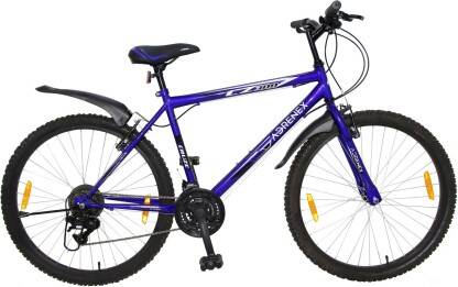 Adrenex by Flipkart CZ300 85% Assembled 26 T Hybrid Cycle/City Bike(21 Gear, Blue, Rigid)