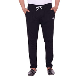 VEGO Men's Regular Fit Cotton Trackpants (VEGO-111-BLACK-3XL_Black_3XL)