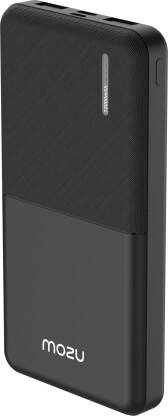 Mozu 10000 mAh 12 W Compact Pocket Size Power Bank(Black, Lithium Polymer, Fast Charging for Mobile)