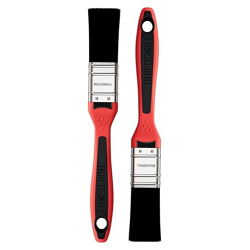 BUILDSKILL 2 Pcs Paint Brush Set | Size 25mm | Non Slip TPR Handle | Soft Synthetic Bristle | Paint Brush for Wall & Trim | Water-Based & Solvent Paints | Wall Painting Brush for Professionals & DIY