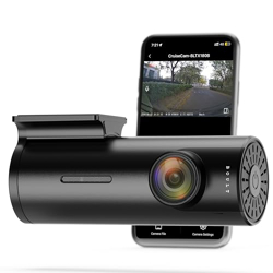 Boult Cruisecam X1 Dash Camera for Car | 1080p HD Recording | 170 Ultra-Wide Angle | 360 Rotation | App Control | Heat Resistant Supercapacitor Dashcam | Night Vision | G-Sensor | Easy DIY DashCam