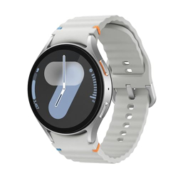Samsung Galaxy Watch 7 (44mm, Silver, BT) with 3nm Processor | Dual GPS | Sapphire Glass & Armour Aluminum | 5ATM & IP68 | HR, SpO2, BP & ECG Monitor
