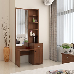 Spacewood Premium Dressing Table (Walnut Rigato)