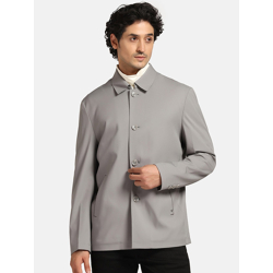 Blackberrys Men Solid Leather Jacket