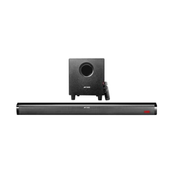Ant Esports SBW80 Pro 80W Sound Bar & Woofer with Multi Connectivity(BT 5.1|Coaxial|Optical in|USB|FM Radio|TF|AUX),Wired Subwoofer,Wall Mount Sound Bar with Virtual 5.1 and LED Display with Remote
