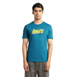 Levi's Men's Regular Fit T-Shirt (38719-0093_Blue