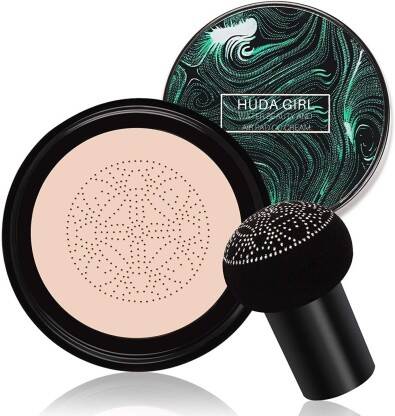 Huda Girl BEAUTY full coverage Waterproof ,Sponge for Oily,Dry Skin Foundation(Brown, 20 g)