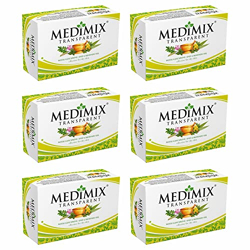 Medimix Transparent Ayurvedic Traditionally Made Bathing Bar Soap | Infused Glycerine and Lakshadi Oil | Effective for Dry Skin - 125g