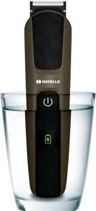 HAVELLS BT5115 Beard, IPX7 Fully Washable Body, Trimmer 120 min Runtime 9 Length Settings(Brown)