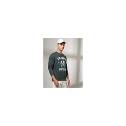 Men Typographic Print Relaxed Fit Crew-Neck Sweatshirt
