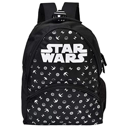 Heart Home Star Wars School Bag|Kids School Bags|Student Bookbag|Spacious School Bag|School Bag for Girls & Boys|School Backpack for Kids|4 Compartments School Bag|Black