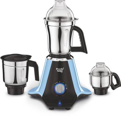 Preethi Taurus 1000 W Mixer Grinder(Pro MG-259 | 3 Jars | Black, Blue)