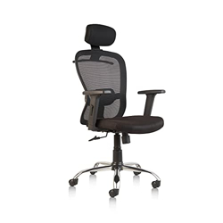 CELLBELL Aries C160 Ergonomic Mesh Home & Office Chair/Study Chair/Revolving Chair/Computer Chair for Work from Home [Black] (High-Back)