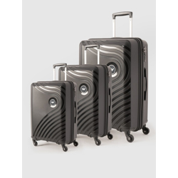 Set of 3 Onyx Lite Trolley Suitcases - Cabin Medium & Large