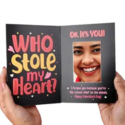 Oye Happy - Valentine Day Greeting Card - Mirror Card - Best Gift for Girlfriend, Boyfriend, Husband, Wife, Fiance, Him/Her - Perfect Greeting Card for Birthday & Anniversary - Romantic Gift