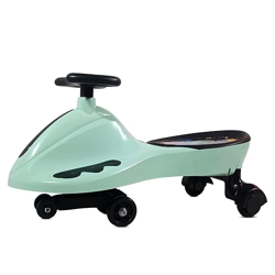 Kidsmate Drift Swing Car for Kids - Ride-On Toy with PU Wheels, Non-Slip Pedals, and 360 Rotating Steering for Easy Navigate The Car for Ages 3 and Up -Sea Green