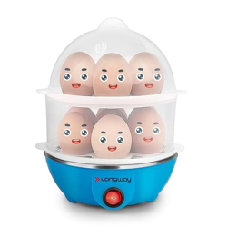 Longway Eggo 350 Watt Egg Boiler/Cooker for Steaming, Cooking & Boiling (14E)
