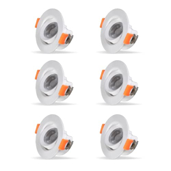 Surya 4W Aura Prime Led Downlighter, Recessed Led Downlight for Ceiling, Led Ceiling Light for Home & Hall, Blue, Medium, (Pack of 6)